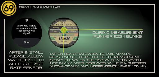 [69D] 4ACTIVE sport watchface Screen 2