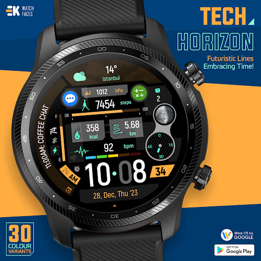 Tech Horizon - Watch Face Screen 3