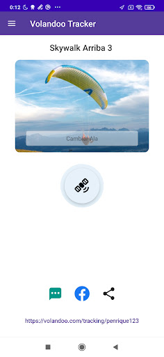 Android application Volandoo Tracker screenshort