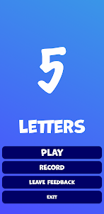 Five letters English