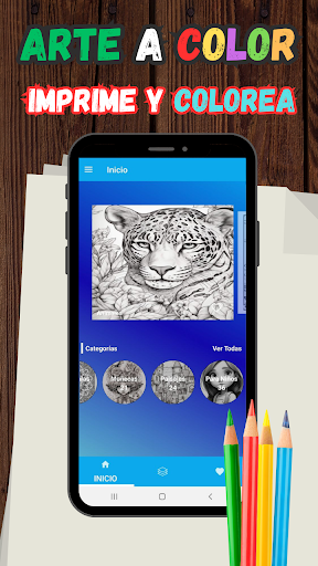 Android application Arte a Color-Imprime y Colorea screenshort
