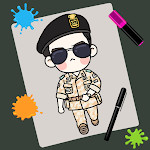 Cover Image of Скачать Step by Step Army Suit Drawing  APK