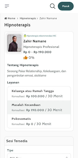 Titik Nol Hipnoterapi Screen 2