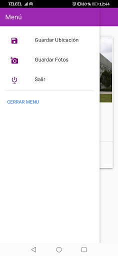 Android application App Georreferenciación Obras screenshort