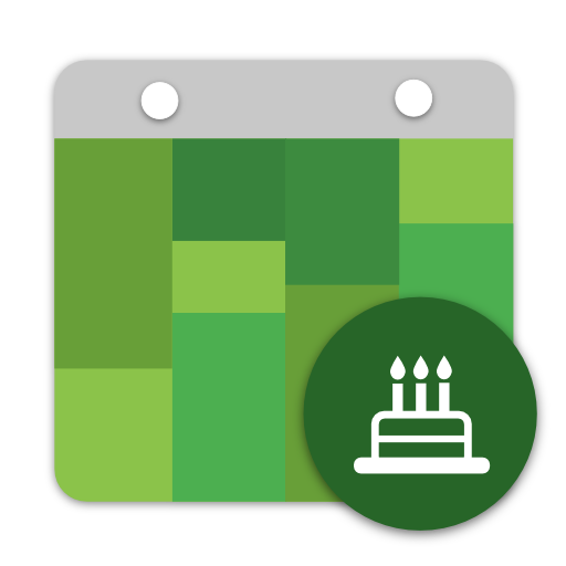 Birthdays into Calendar  Icon