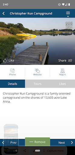 Screenshot of Visit Louisa