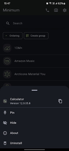 Minimum Launcher Screen 2