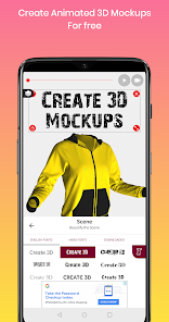 Screenshot 2 3D Mockup | 3D T-shirt animato android