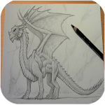 Cover Image of Download How to Draw Dragon  APK