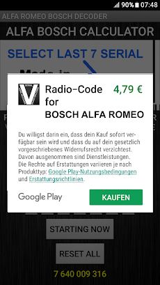Bosch Alfa Romeo Radio Codeのおすすめ画像4