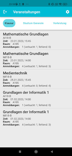 Campusboard CardScan Screen 2