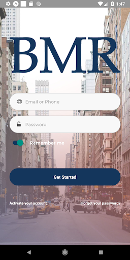 Android application BMR screenshort