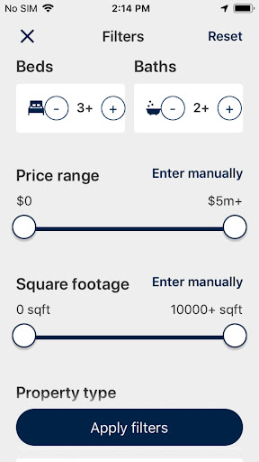 Liz Moore Home Search Screenshot