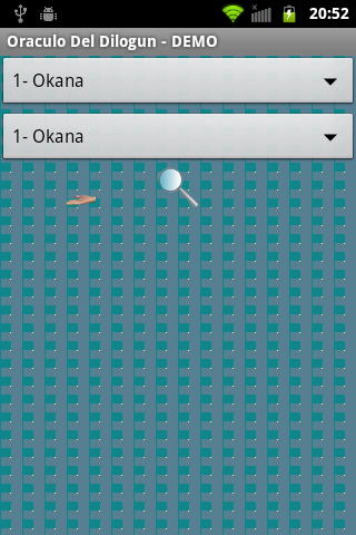 Oracle of Dilogun demo Screen 2
