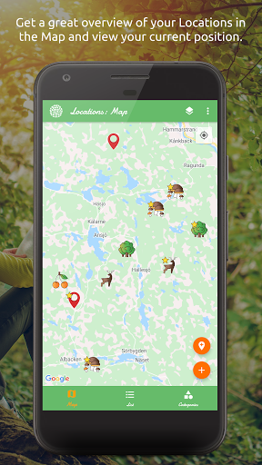 Screenshot of My Forest Locations
