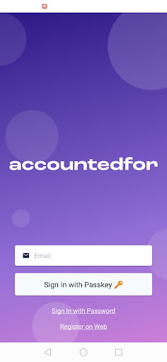accountedfor Screen 3