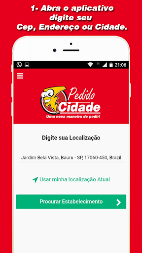 Android application Pedido Cidade - Delivery On-li screenshort