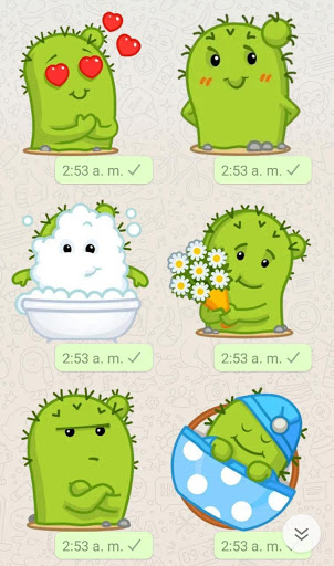 stickers para whatsap Cactus Screen 3