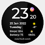 Minimal watch face for WearOs