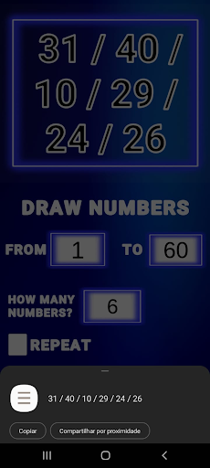 Numbers Generator+ Screen 3