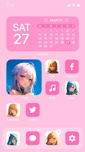 Wow Anime Angel Icon Pack