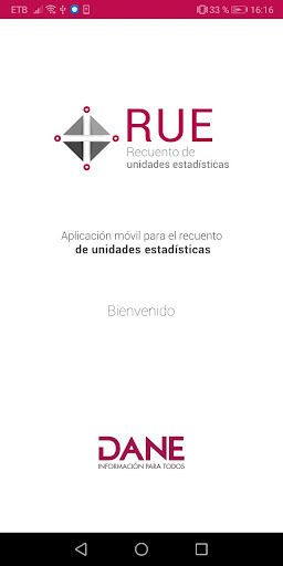 Android application Recuento de unidades estadísti screenshort