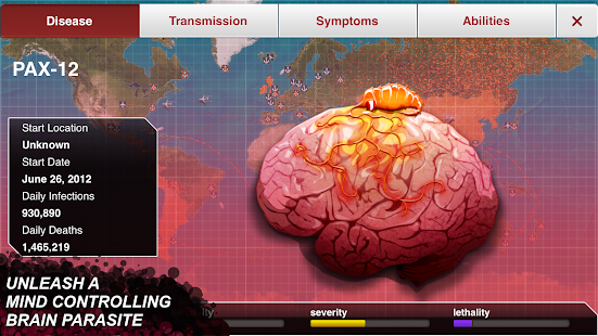 Schermafbeelding van Plague Inc.