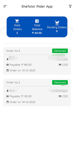 Shefstar Delivery Partner Screen 2