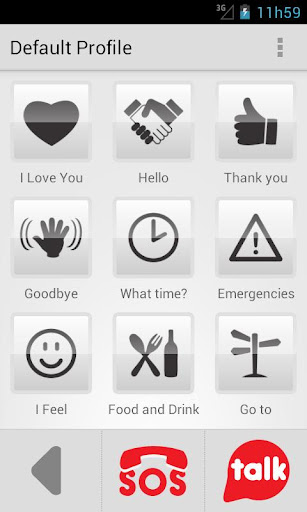 Android application HelpTalk screenshort