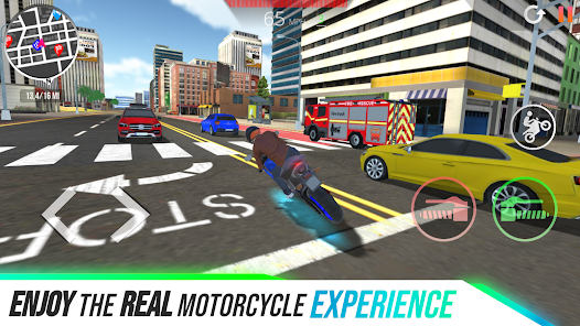 Motorcycle Real Simulator APK v3.1.11  MOD (Unlimited Money) poster-2