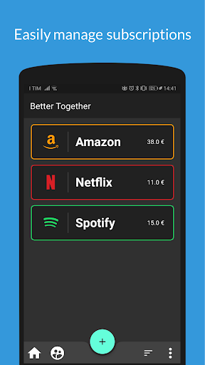 Android application Better Together - Subscription screenshort