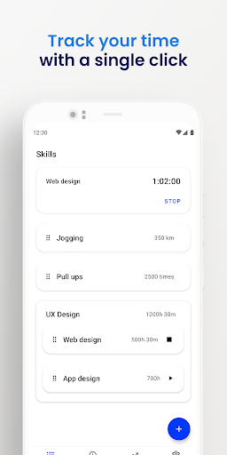 SkillApp - 10000 Hours Tracker Screen 3