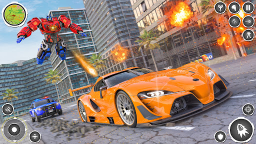 Real Flying Car Robot Shooting Screen 3