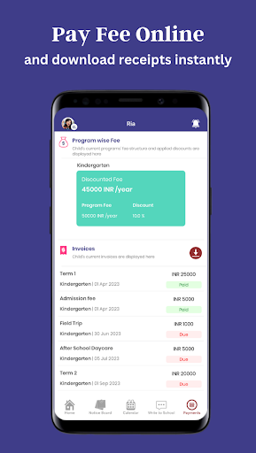 Vedaant Parents App Screen 3