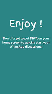 DiWA: Direct WhatsApp