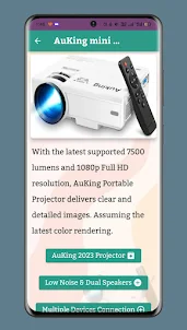 AuKing mini Projector Guide