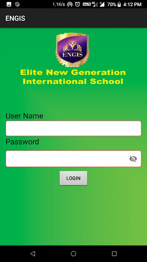 Android application ENGIS STUDENT APP screenshort
