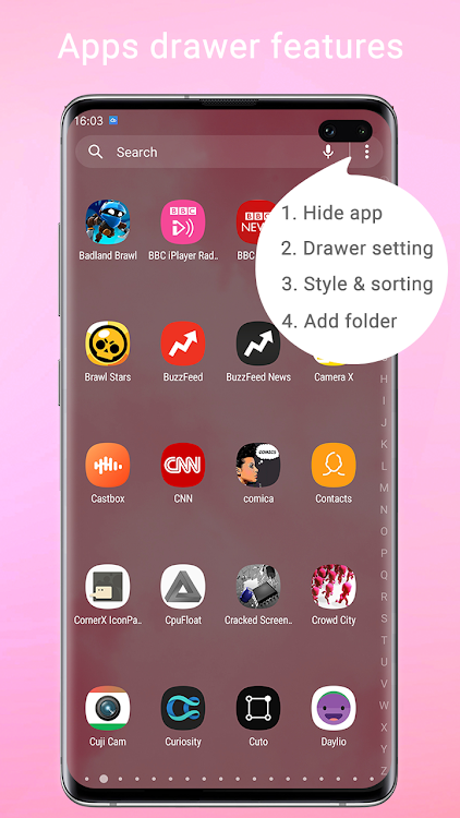 Super S10 Launcher, Galaxy S10 - 5.2 - (Android)