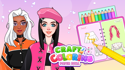 Paper Doll: Crafts Coloring Gallery 0
