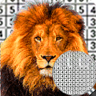 Lion Pixel Art-Animal Coloring By Number 10.0