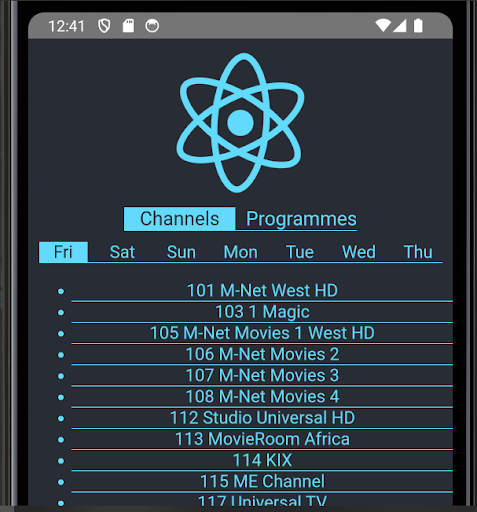 Android application Nigeria Tv Guide screenshort