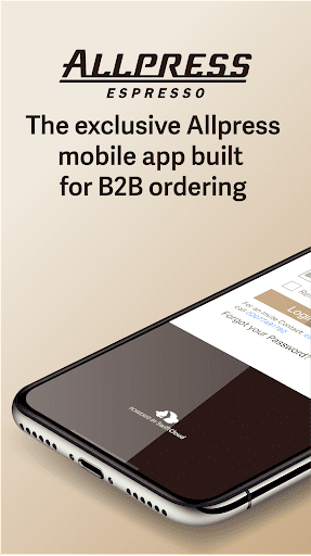 Android application Allpress B2B Order Hub screenshort