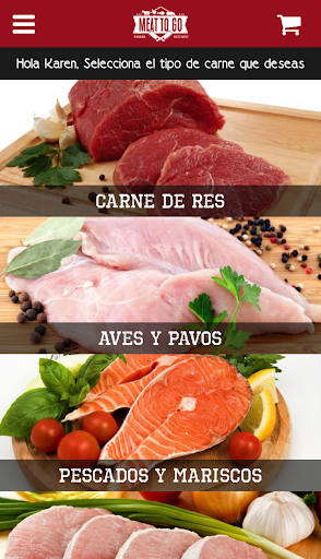 Android application Meattogo screenshort