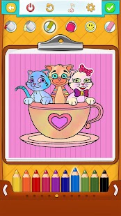 Cat Coloring Pages Screenshot
