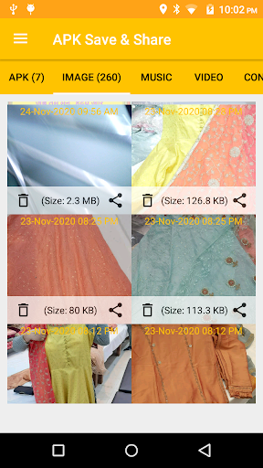 APK Save(App,Contacts,Media) Screen 2