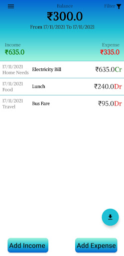 EXPND -Offline Expense Manager Screen 2