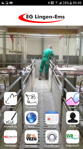 Android application EG Lingen-Ems screenshort