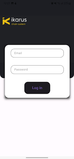 Android application Ikarus Smart Logistic screenshort