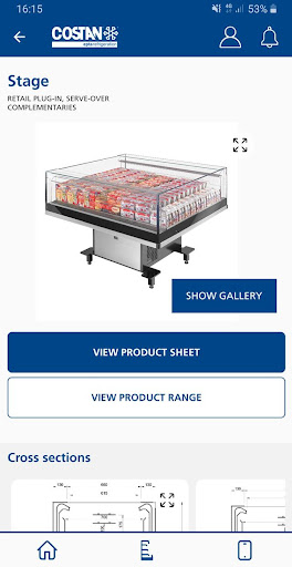 Costan - Product Catalogue Screen 3