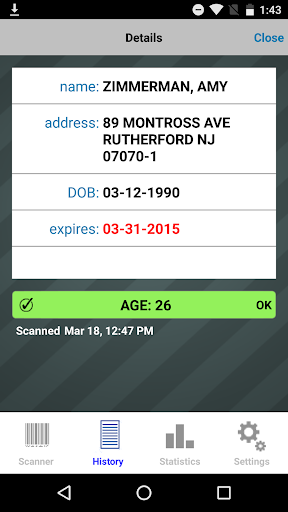 Bar & Club Stats - ID Scanner Screenshot 3 - AppWisp.com